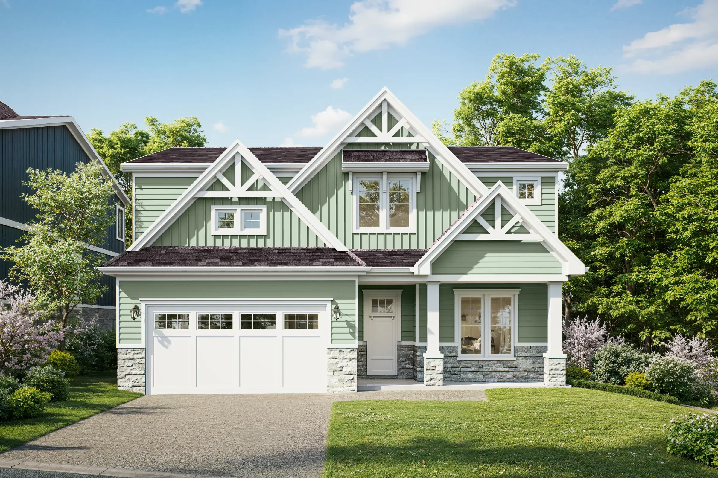 Magnolia Grove exterior rendering, elevation B