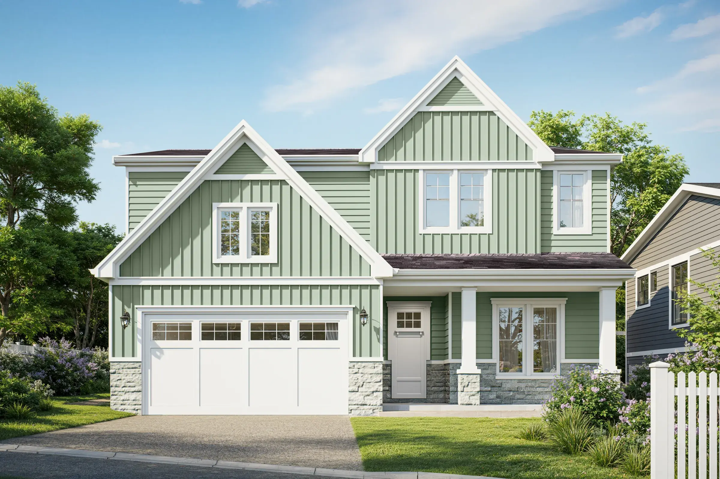 Magnolia Grove exterior rendering, elevation D
