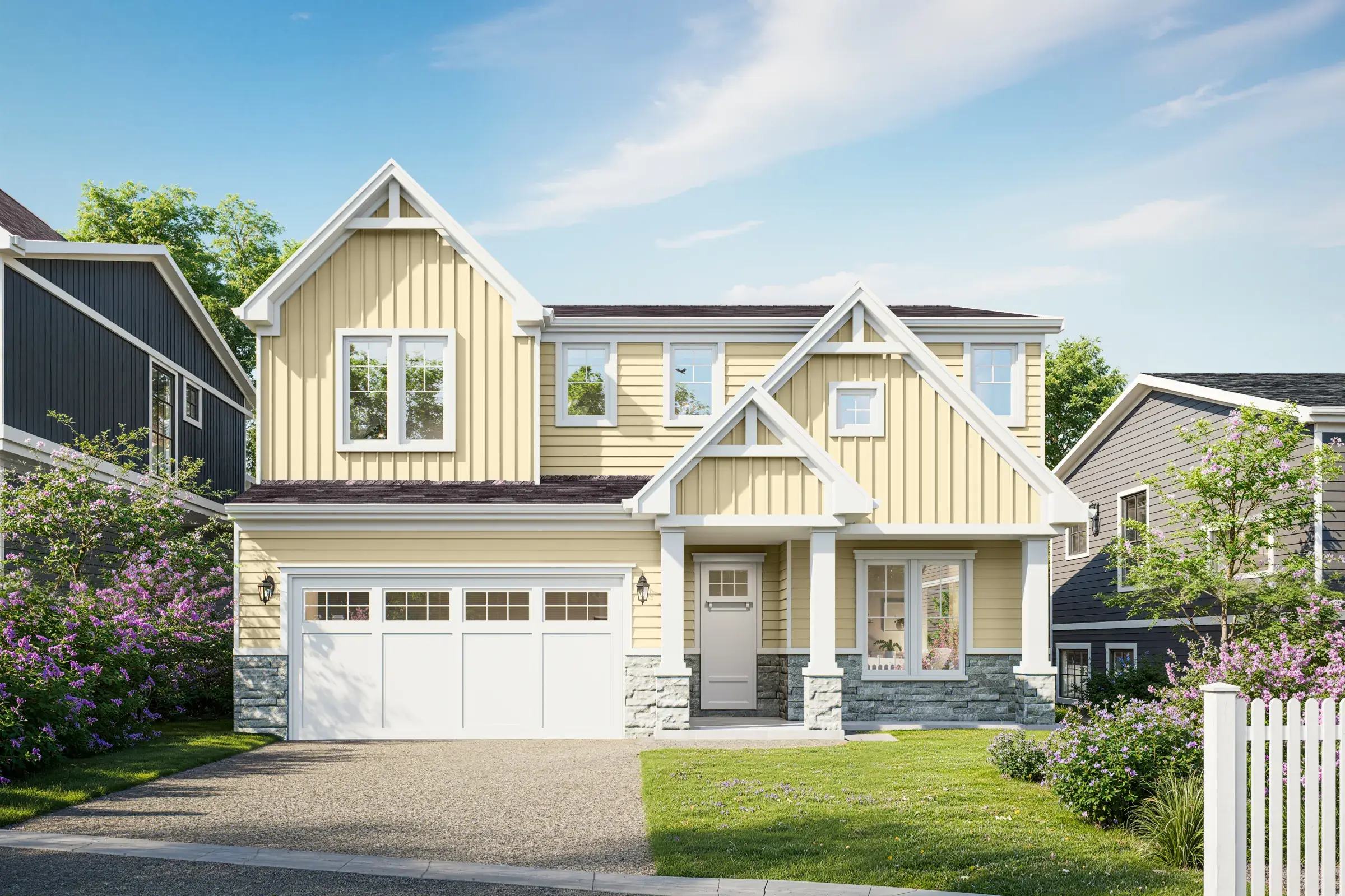 Magnolia Grove exterior rendering, elevation E