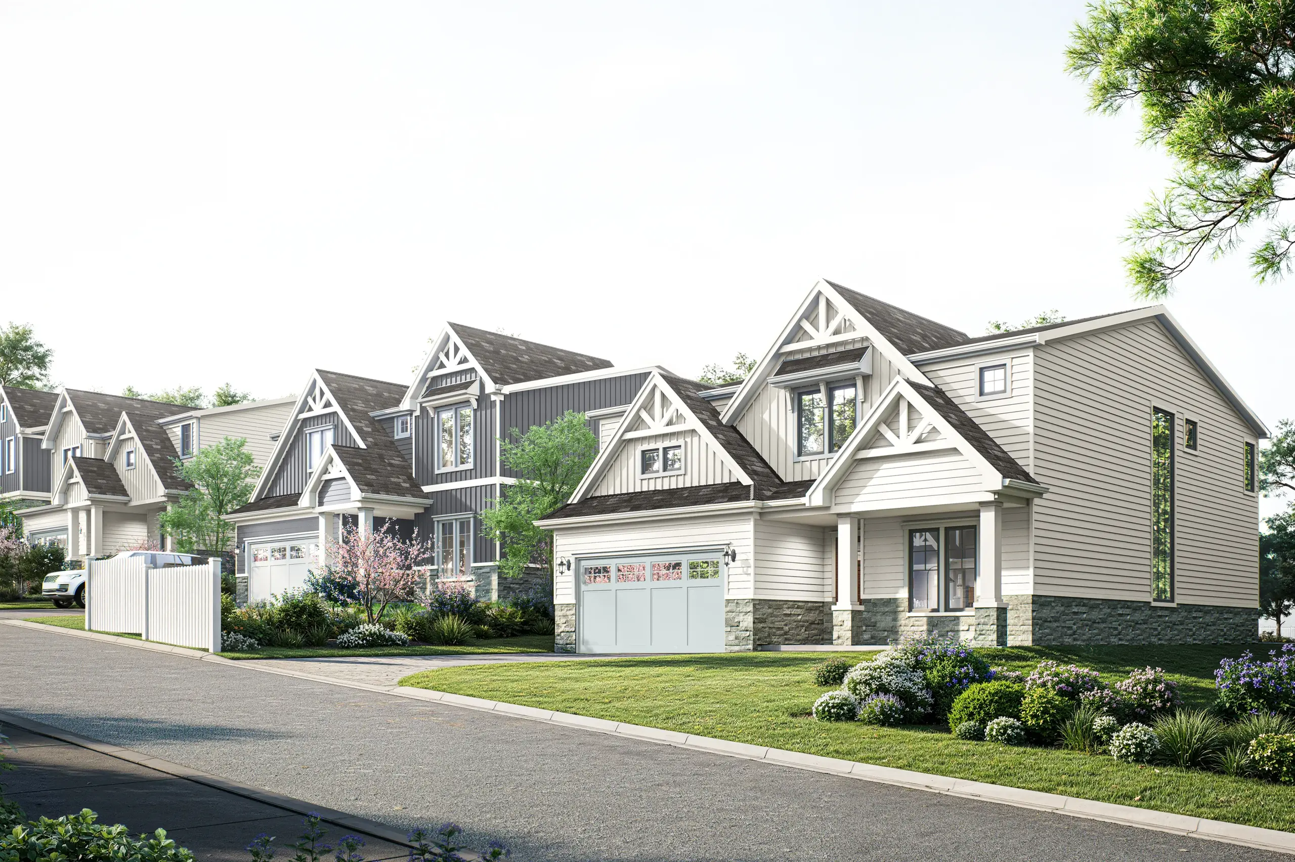 Magnolia Grove streetscape rendering in Madeira